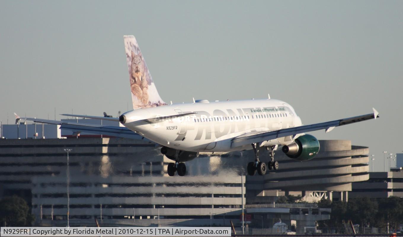 N929FR, 2004 Airbus A319-111 C/N 2240, Larry the Lynx