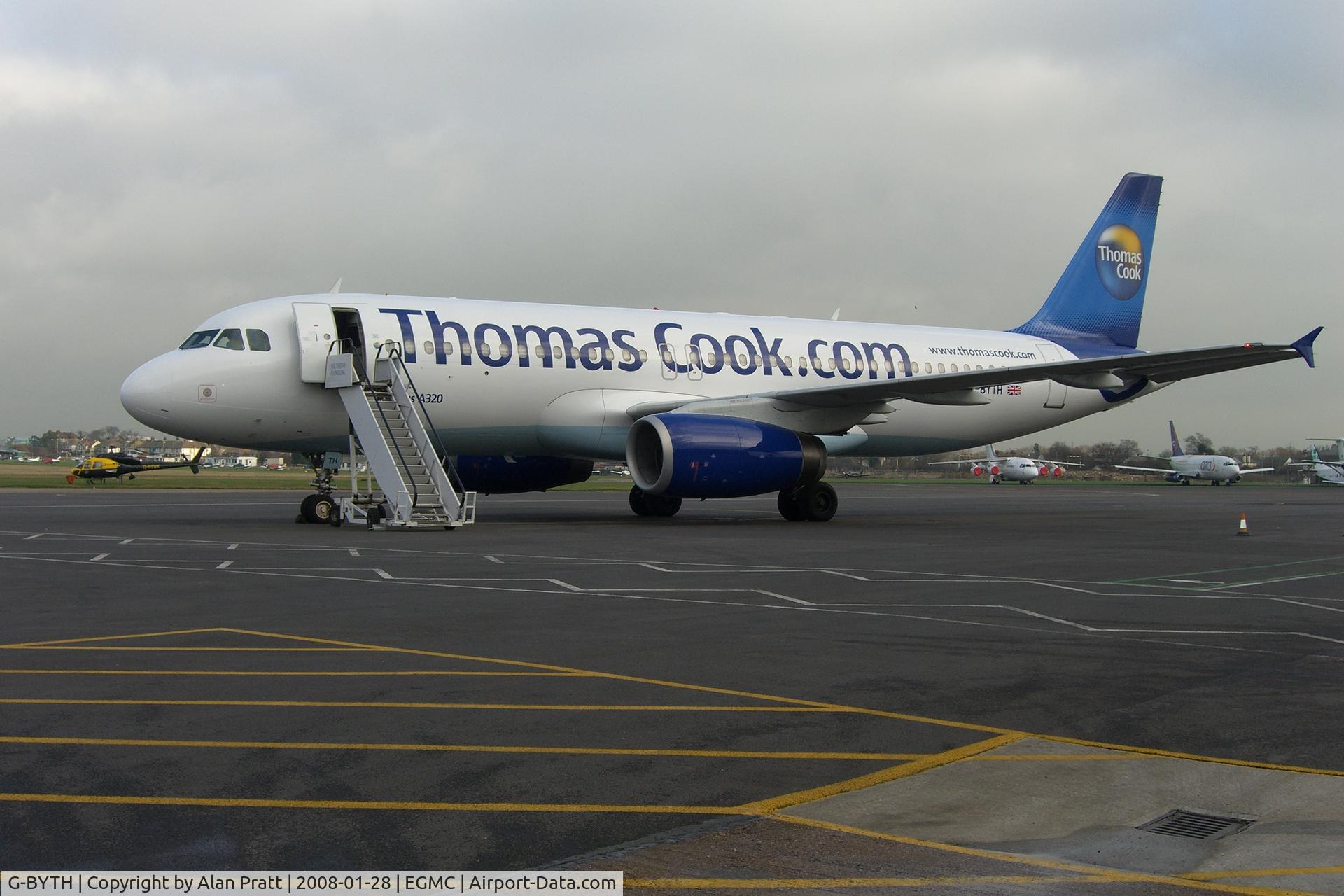 G-BYTH, 1993 Airbus A320-231 C/N 429, On main apron fresh out of paint-shop