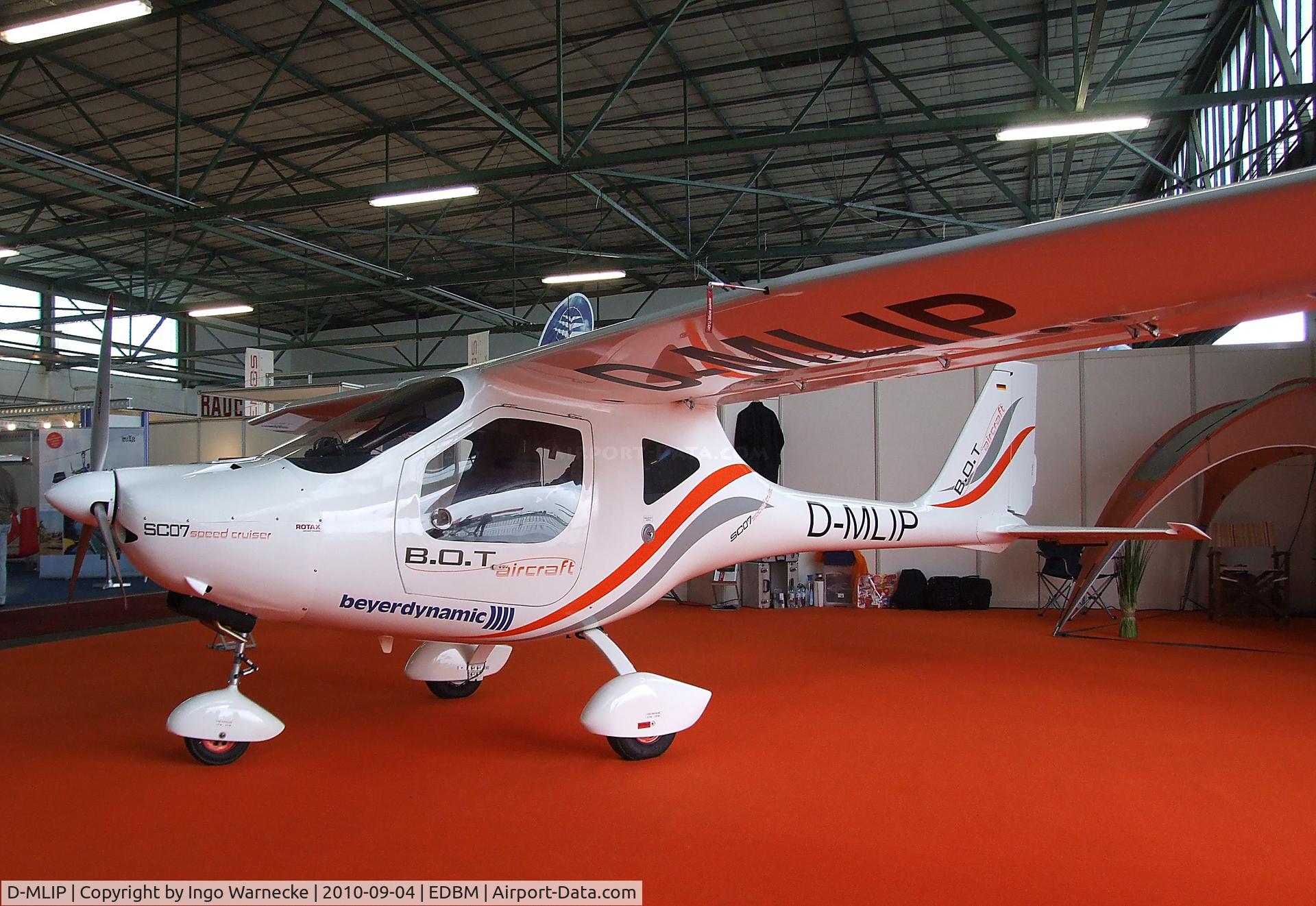 D-MLIP, B.O.T. Aircraft SC07 Speed Cruiser C/N SC07-001, B.O.T. Aircraft SC07 Speed Cruiser at the 2010 Air Magdeburg