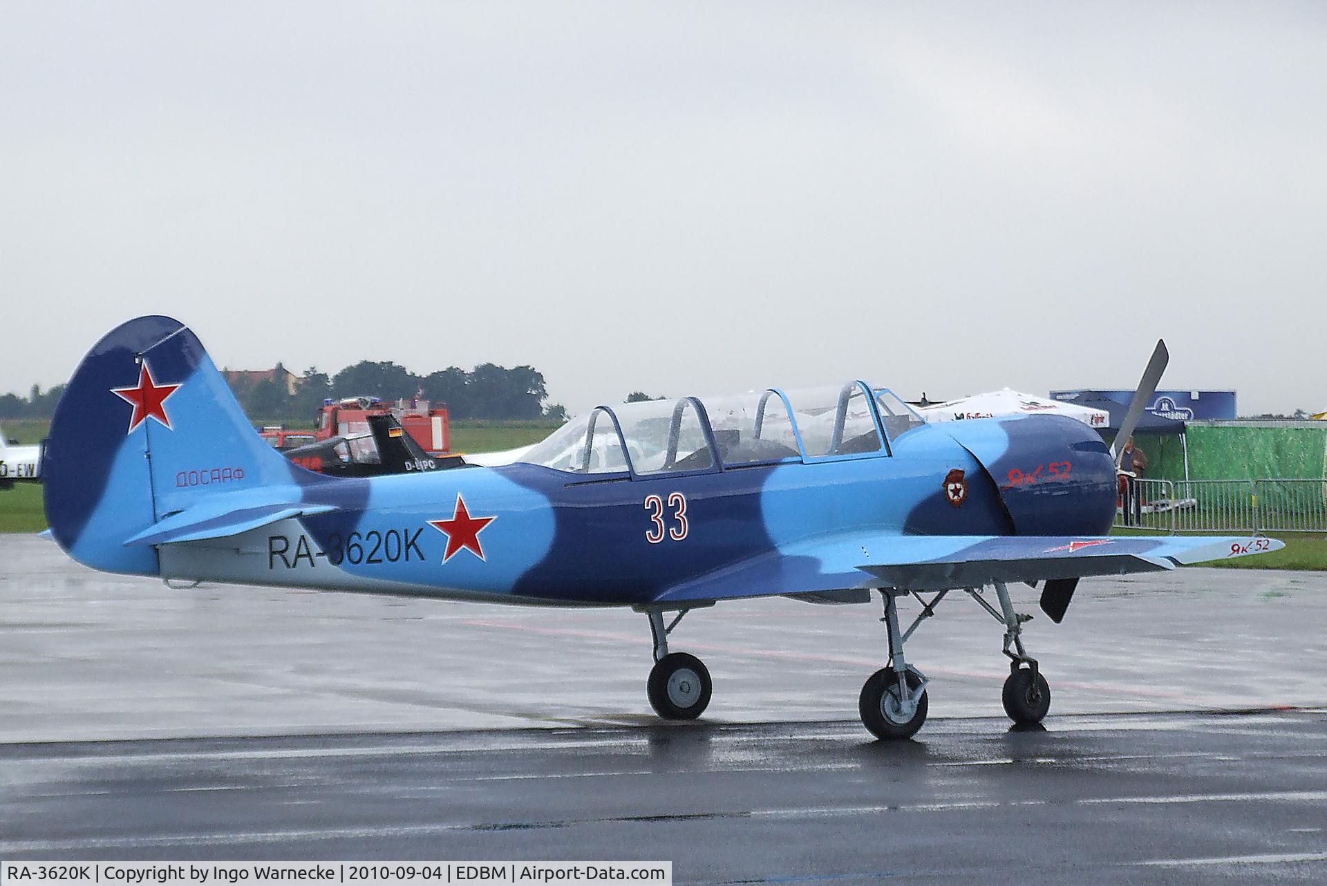 RA-3620K, Yakovlev Yak-52 C/N Not found RA-3620k, Yakovlev Yak-52 at the 2010 Air Magdeburg
