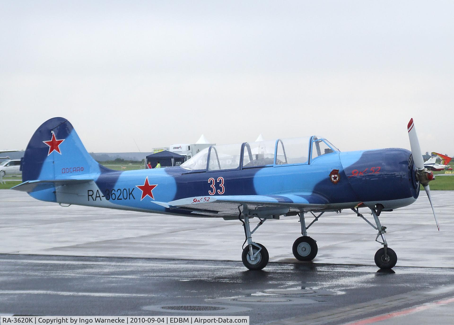 RA-3620K, Yakovlev Yak-52 C/N Not found RA-3620k, Yakovlev Yak-52 at the 2010 Air Magdeburg