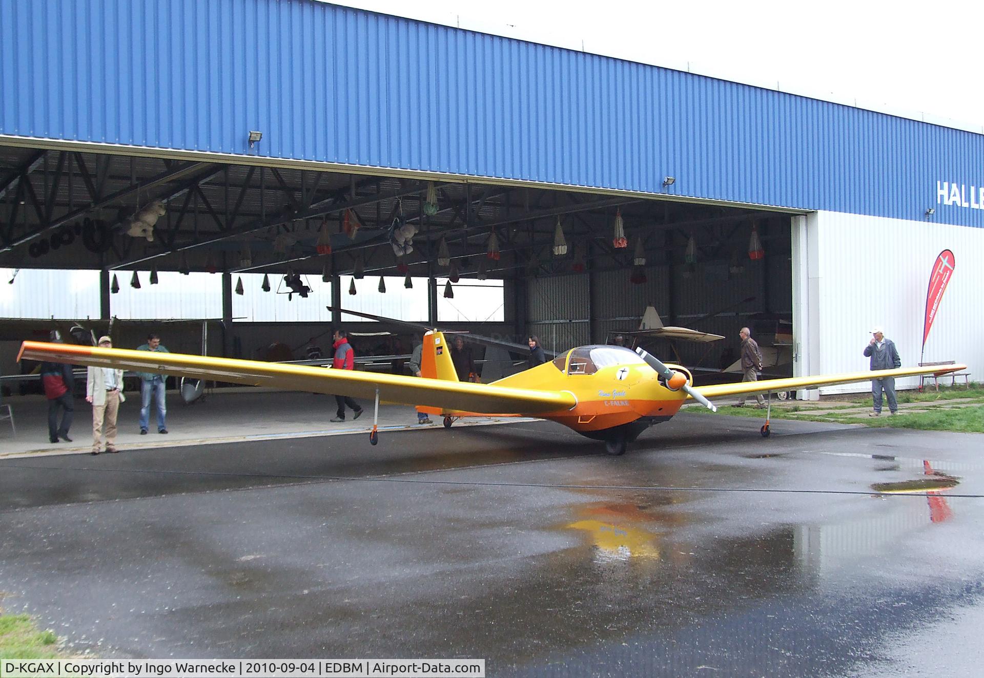 D-KGAX, Scheibe SF-25C Falke C/N Not found D-KGAX, Scheibe SF-25C Falke at the 2010 Air Magdeburg
