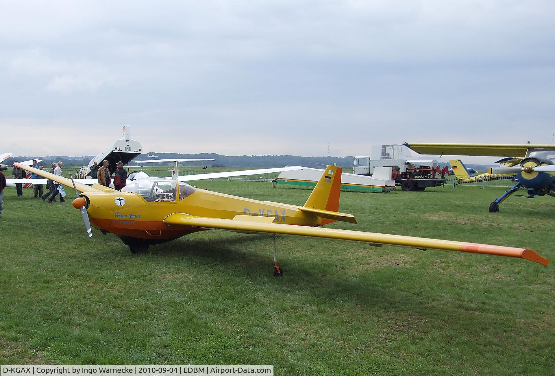 D-KGAX, Scheibe SF-25C Falke C/N Not found D-KGAX, Scheibe SF-25C Falke at the 2010 Air Magdeburg