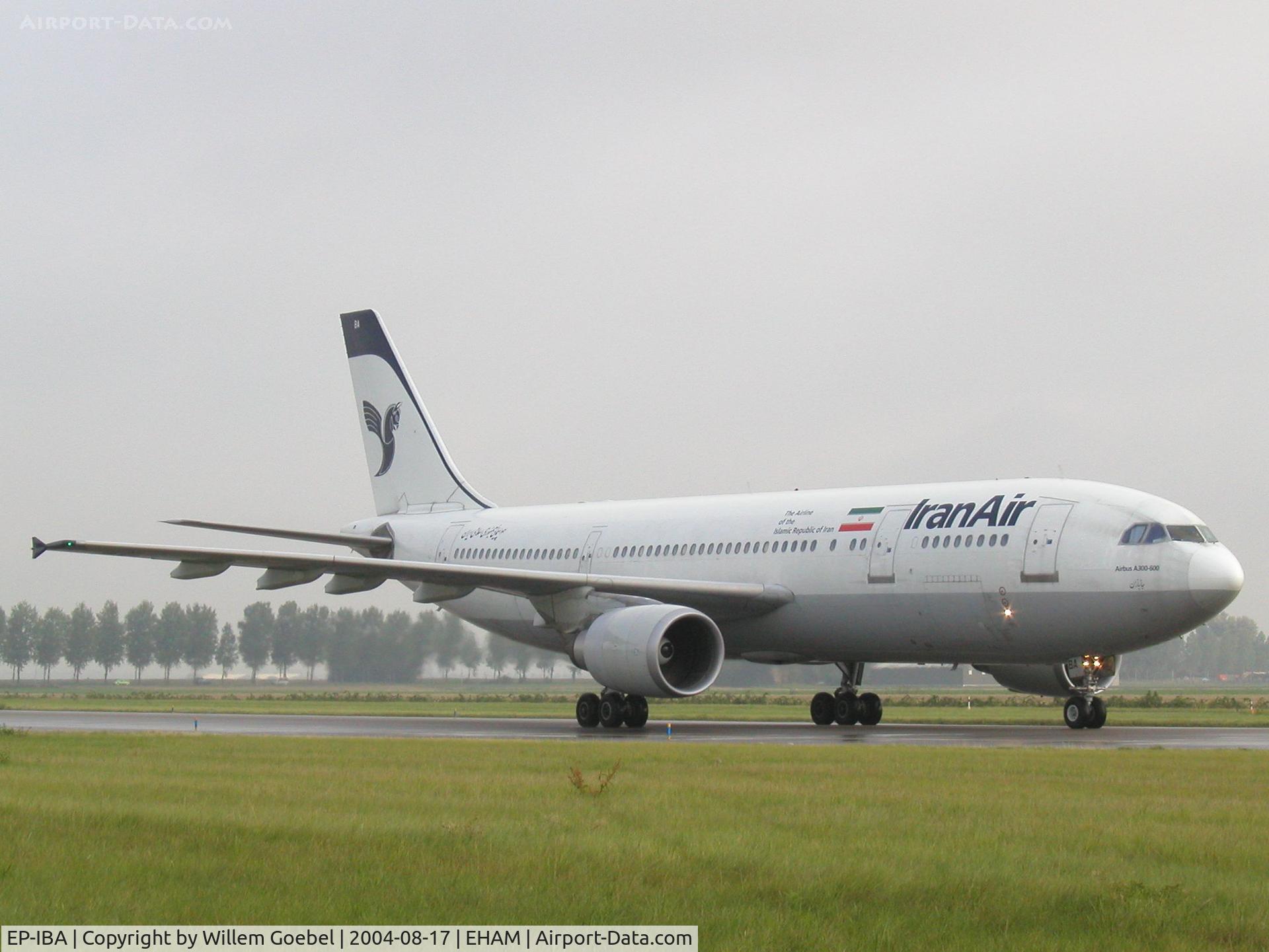 EP-IBA, 1993 Airbus A300B4-605R C/N 723, Taxi to the gate of Amsterdam Airport
