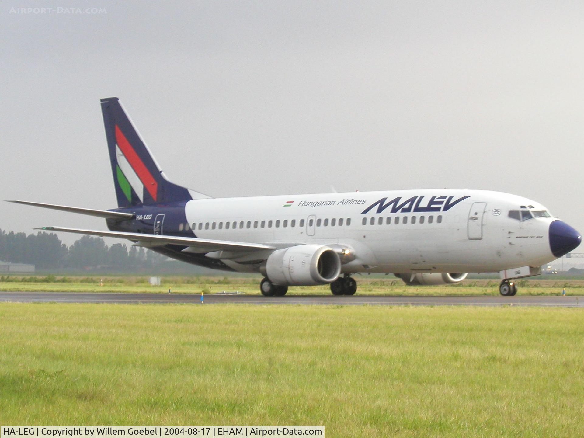 HA-LEG, 1991 Boeing 737-3Y0 C/N 24916, Taxi to the gate of Amsterdam Airport