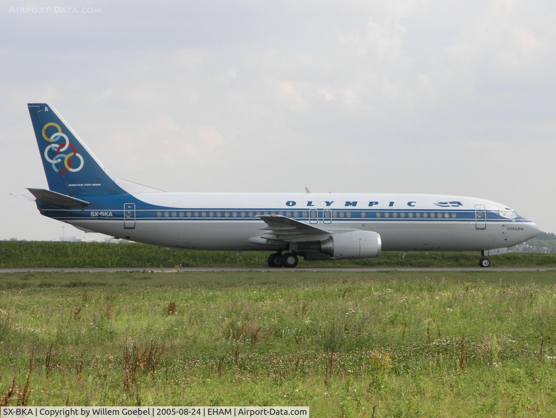 SX-BKA, 1991 Boeing 737-484 C/N 25313, Taxi to the gate of Amsterdam Airport