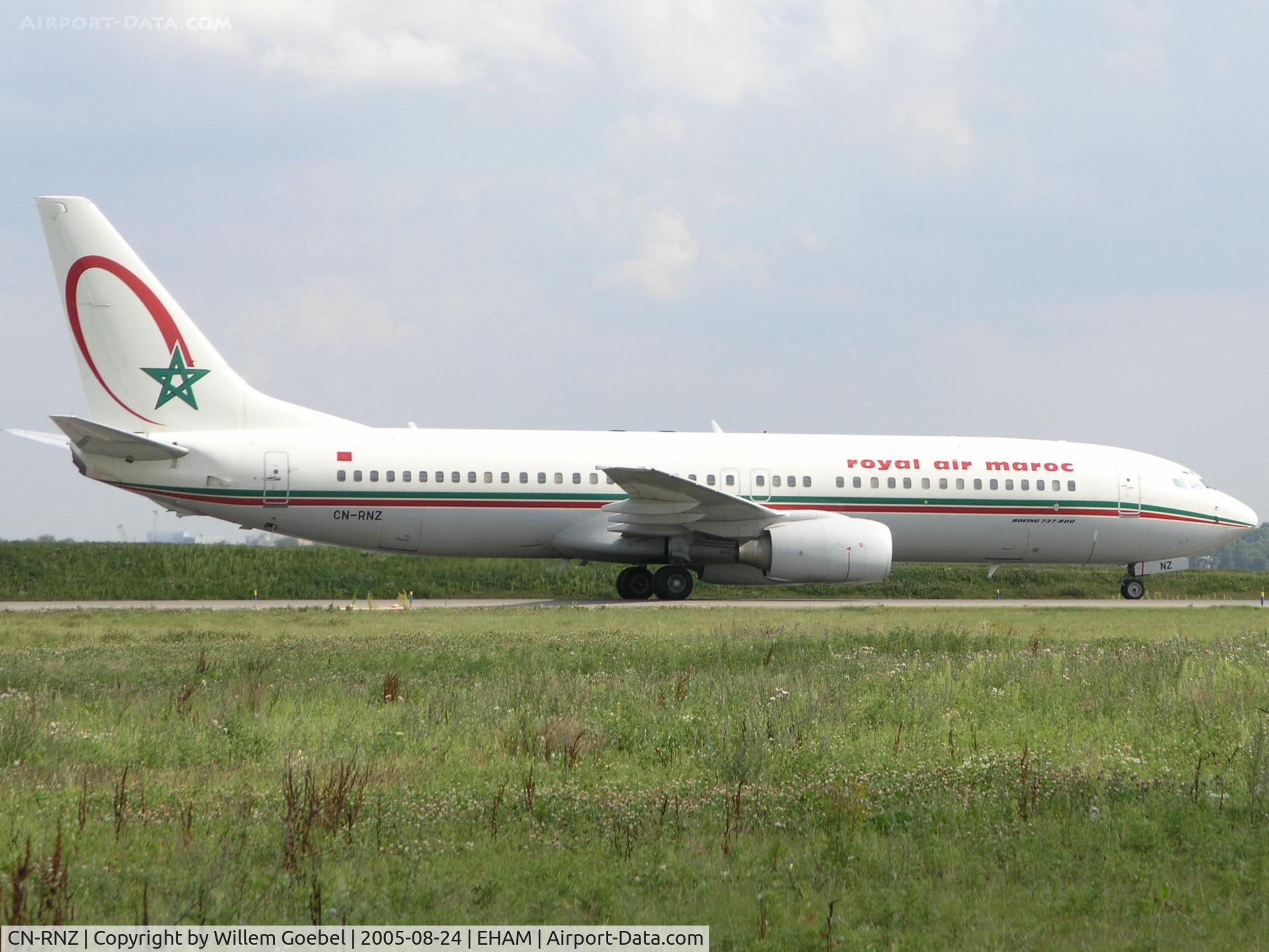 CN-RNZ, 2002 Boeing 737-8B6 C/N 33058, Taxi to the gate of Amsterdam Airport