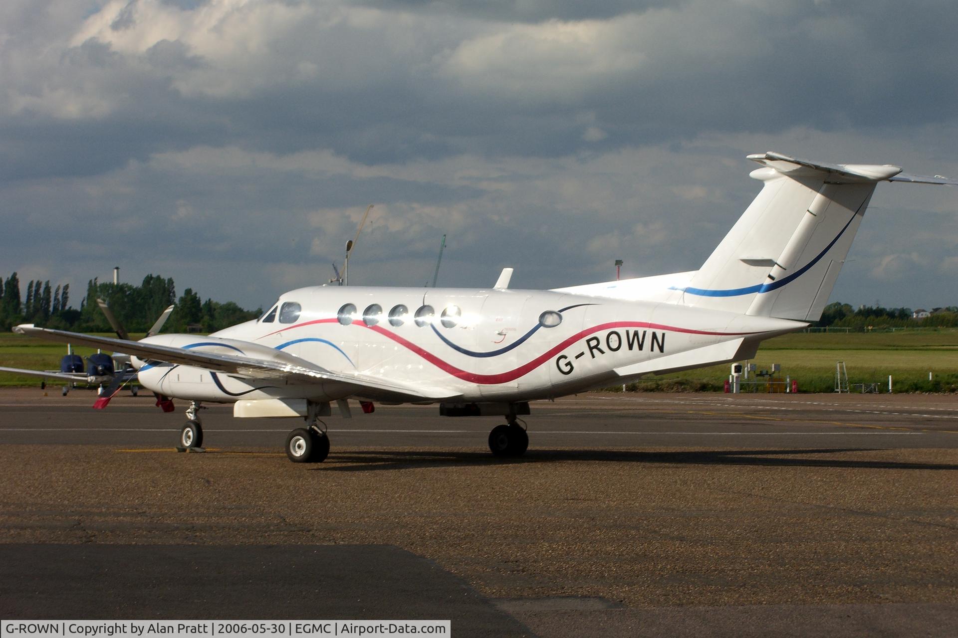 G-ROWN, 1980 Beech 200 Super King Air C/N BB-684, on main apron