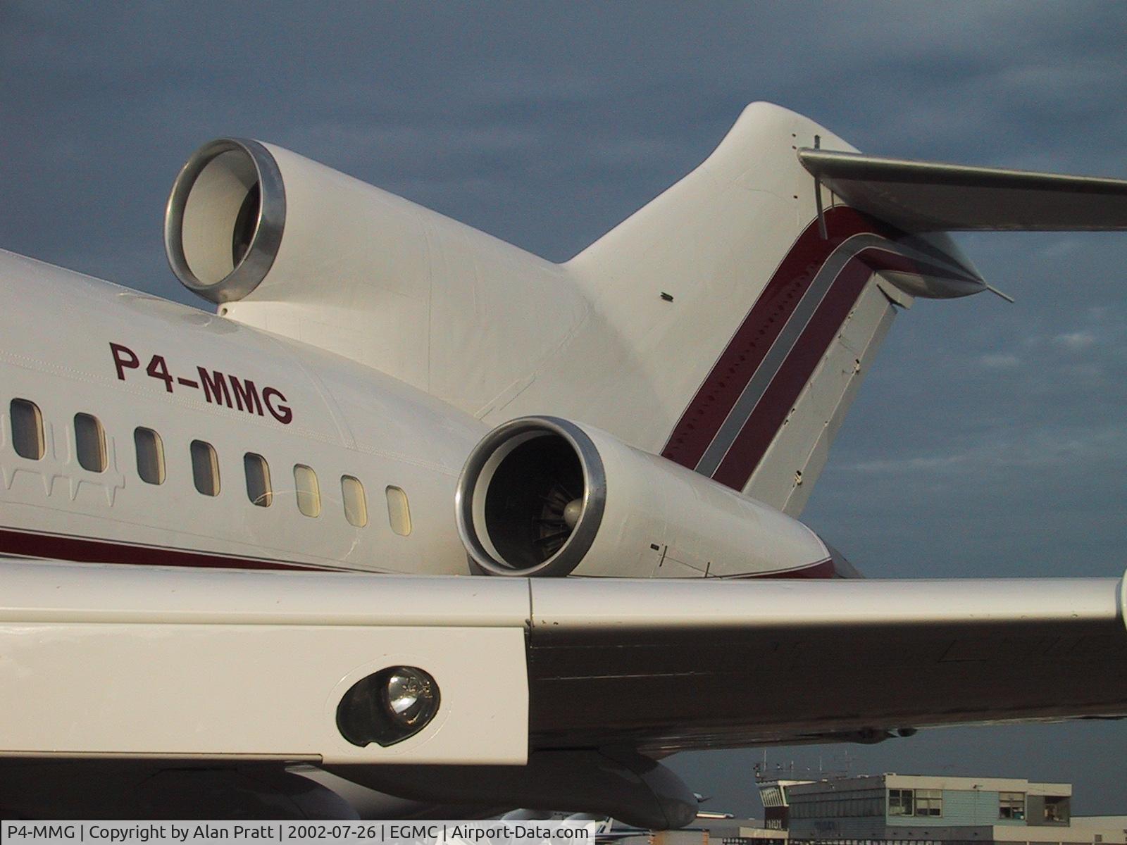 P4-MMG, 1965 Boeing 727-030 C/N 18368, On the main apron in for routine maintenance. Tail detail