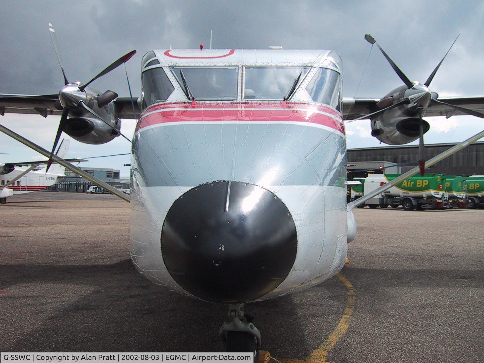 G-SSWC, 1985 Short SD3-60-100 C/N SH.3686, nose detail