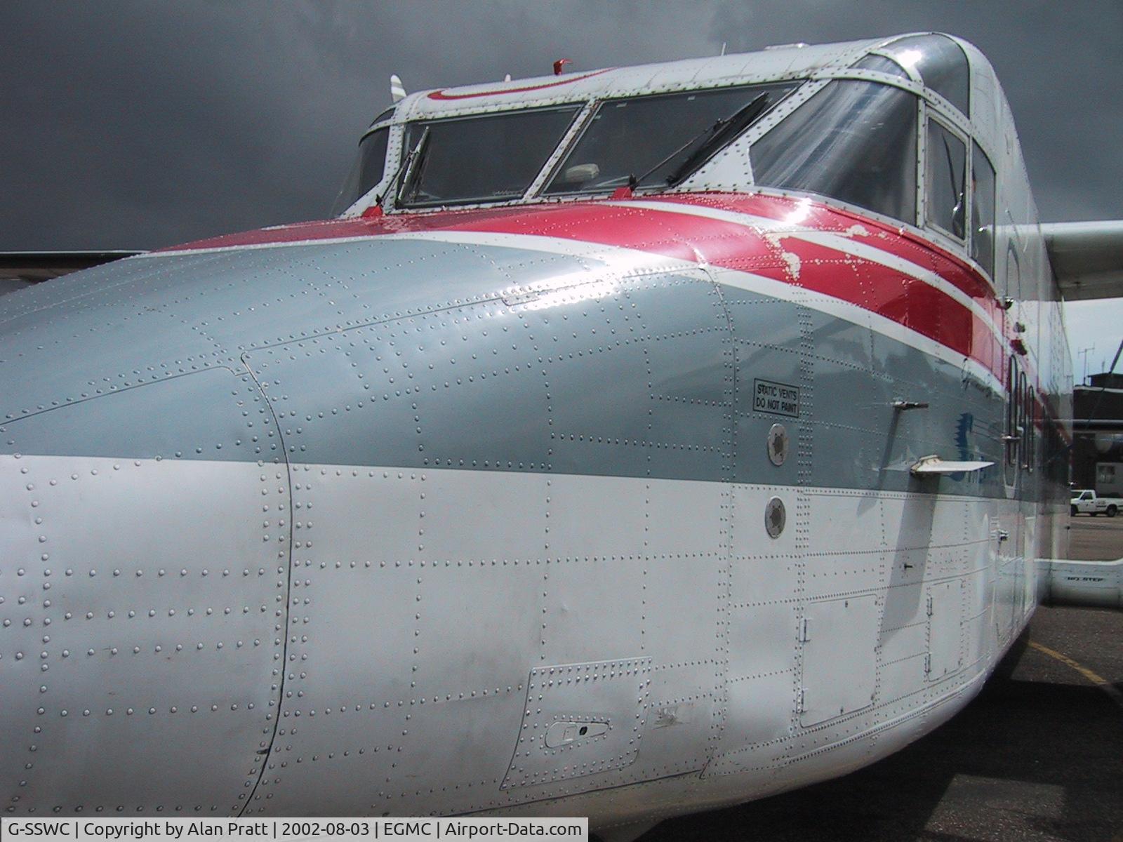 G-SSWC, 1985 Short SD3-60-100 C/N SH.3686, nose detail