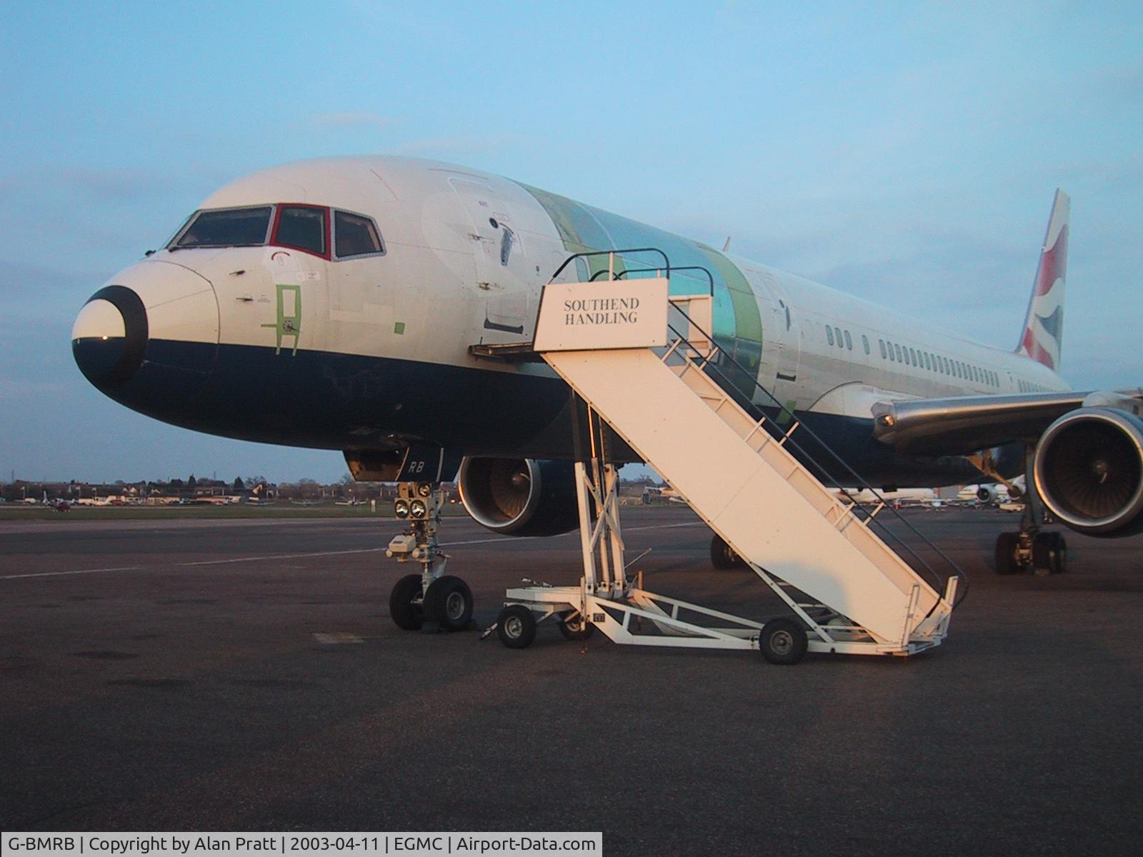G-BMRB, 1987 Boeing 757-236/SF C/N 23975, awaiting move to Air Livery hangar for respray into DHL livery