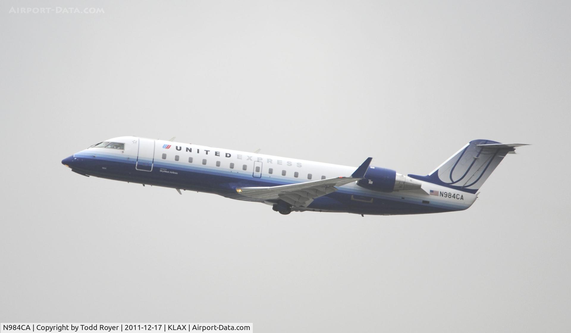 N984CA, 1997 Canadair CRJ-100ER (CL-600-2B19) C/N 7171, Departing LAX
