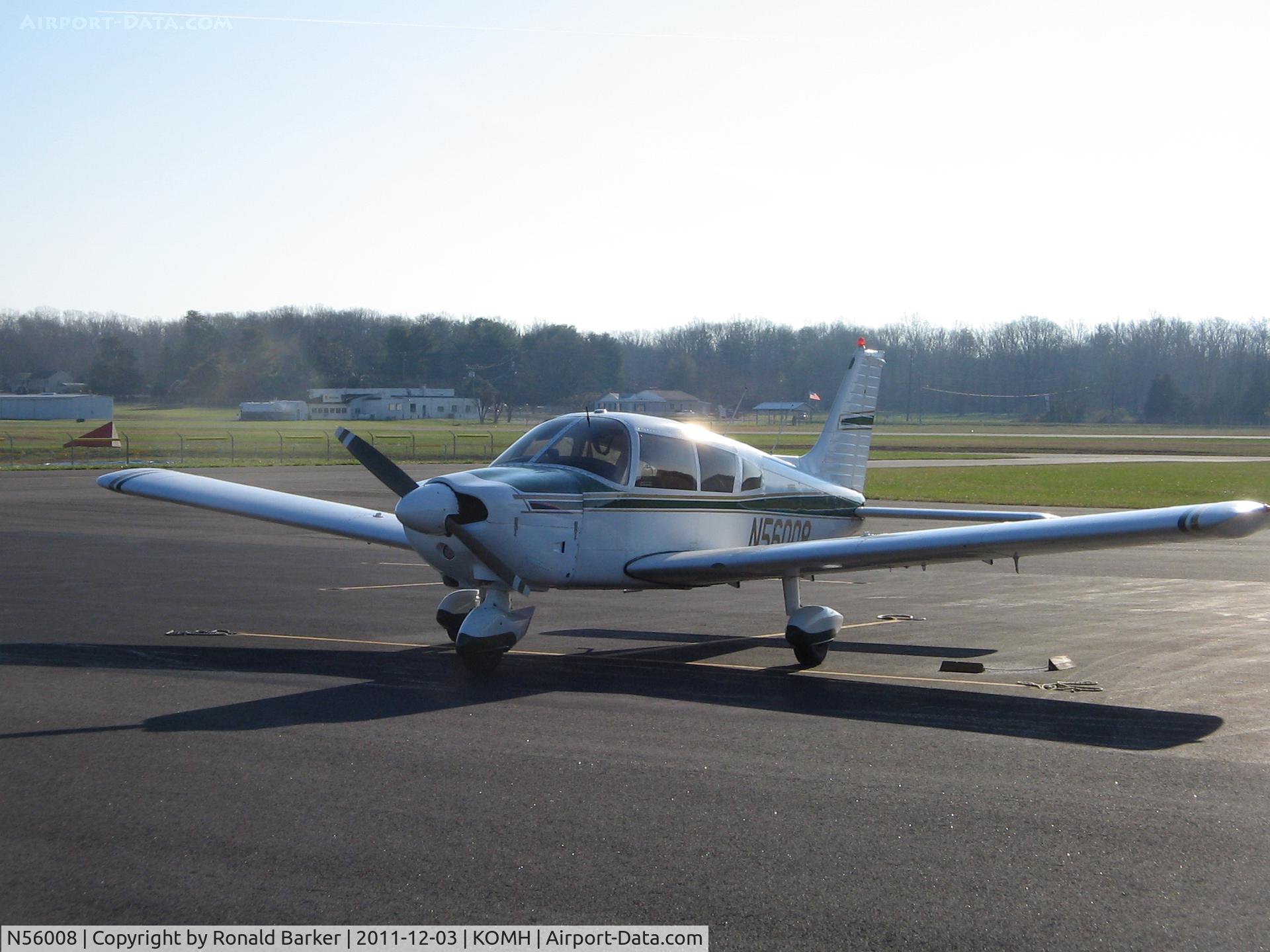 N56008, 1973 Piper PA-28-180 Cherokee C/N 28-7305517, Orange