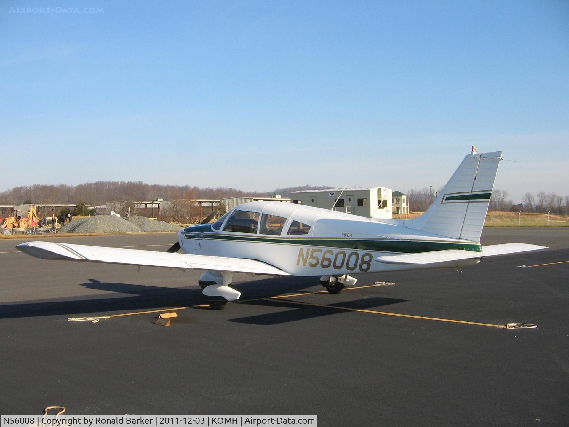 N56008, 1973 Piper PA-28-180 Cherokee C/N 28-7305517, Orange