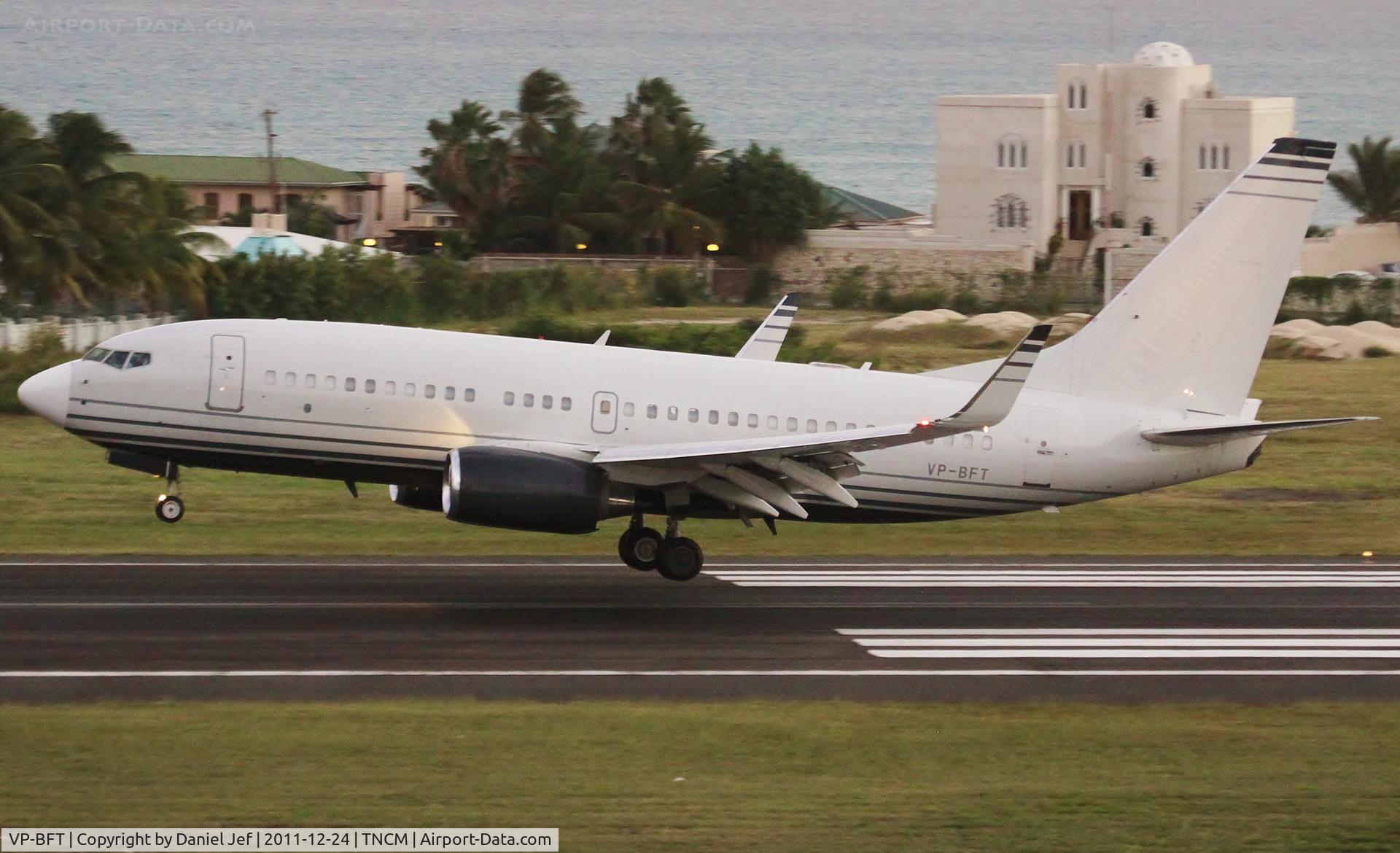 VP-BFT, 2007 Boeing 737-7JB BBJ C/N 36714/2340, VP-BFT
