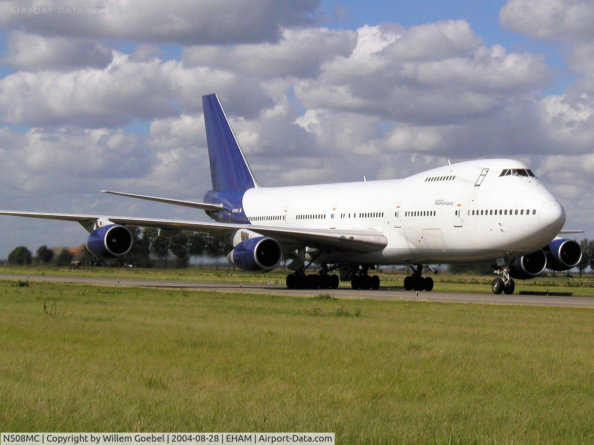 N508MC, 1979 Boeing 747-230B C/N 21644, Taxi to the Cargo gate on Schiphol Airport Amsterdam