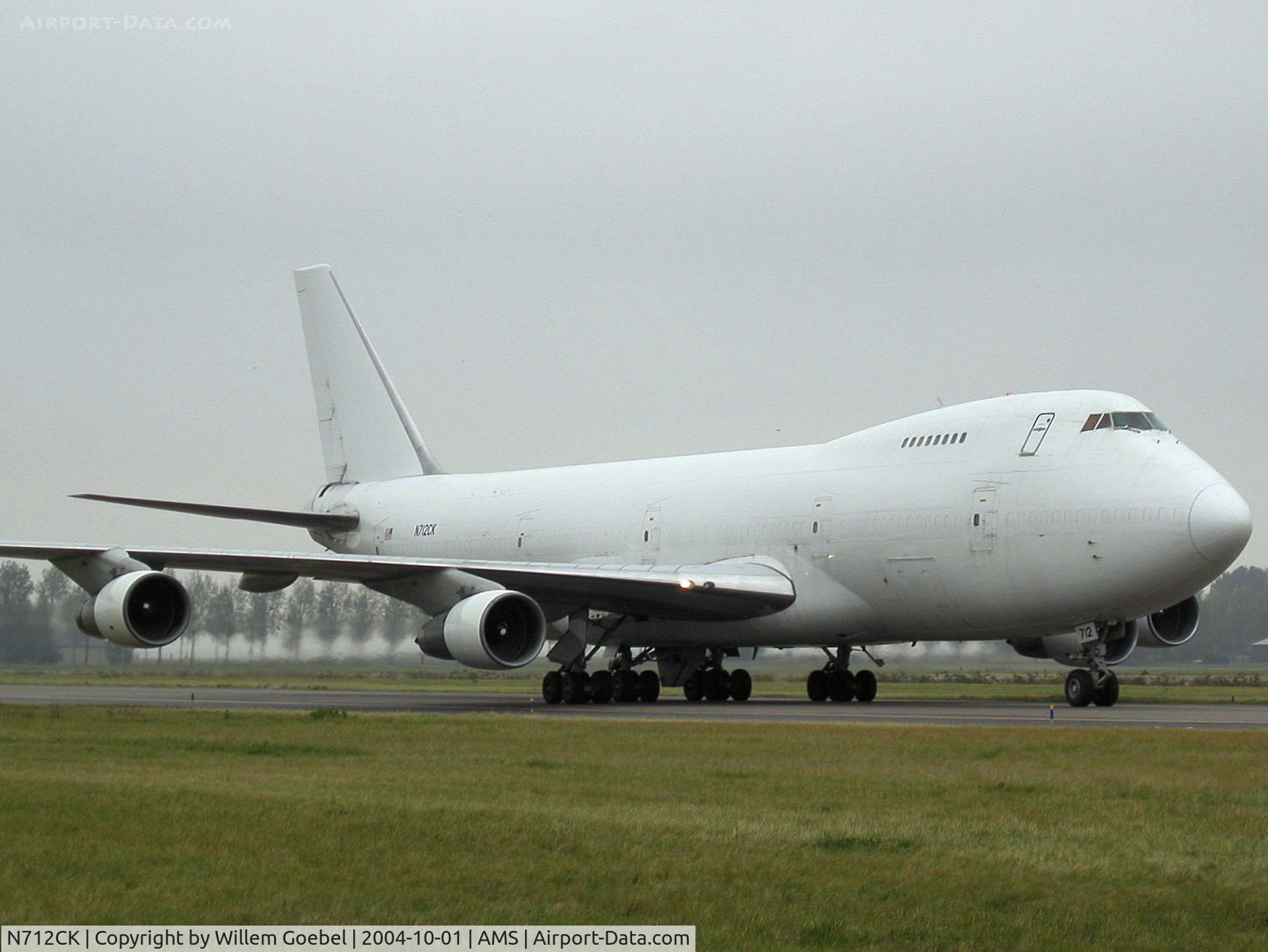 N712CK, 1970 Boeing 747-122 C/N 19754, Taxi to the Cargo gate on Schiphol Airport Amsterdam