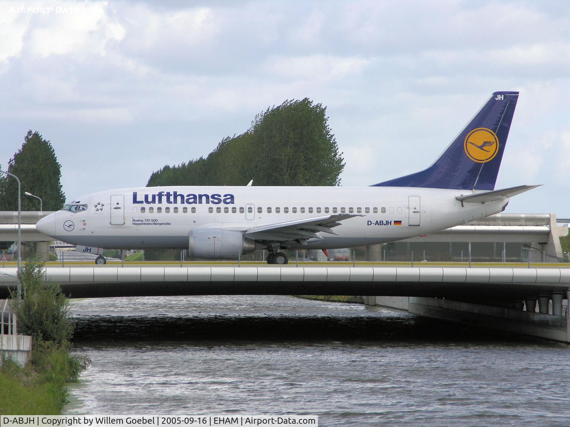D-ABJH, 1991 Boeing 737-530 C/N 25357, Taxi to the runway L36 of Schiphol Airport Amsterdam