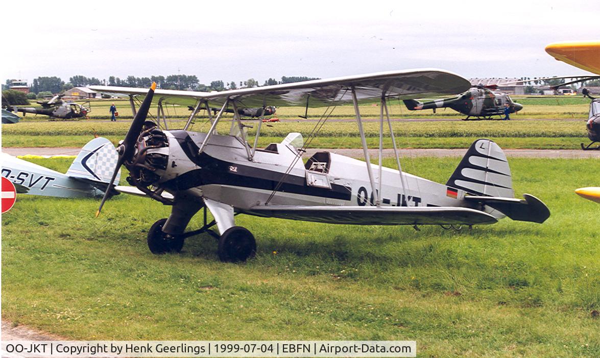 OO-JKT, 1937 Focke-Wulf Fw-44J Stieglitz C/N 183, Koksijde AFB