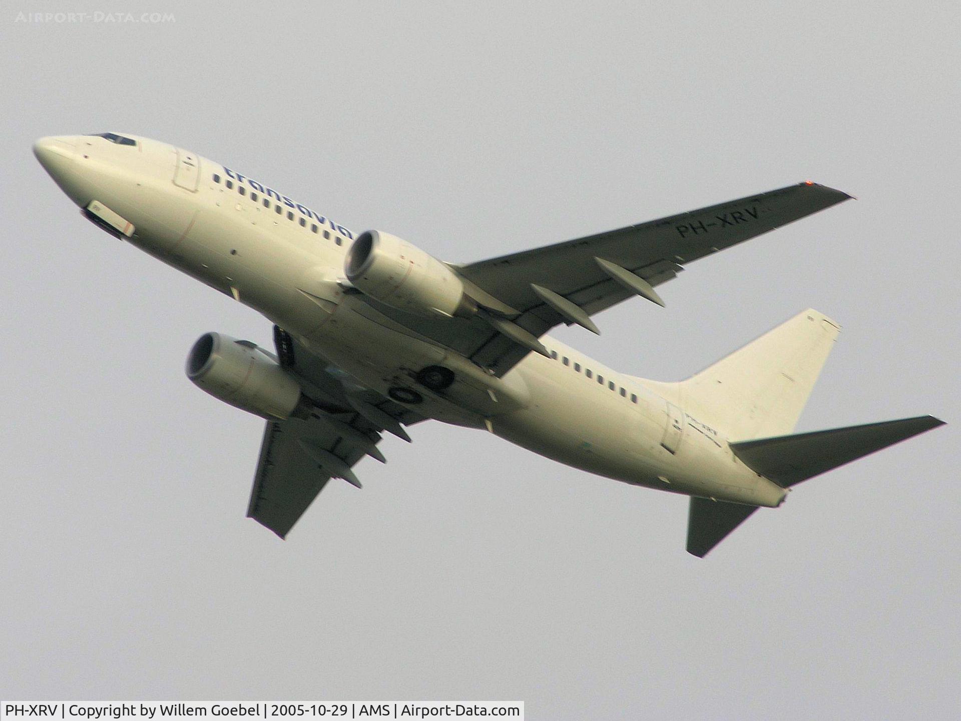 PH-XRV, 2005 Boeing 737-7K2 C/N 34170, Take off from Amsterdam Airport on runway 24