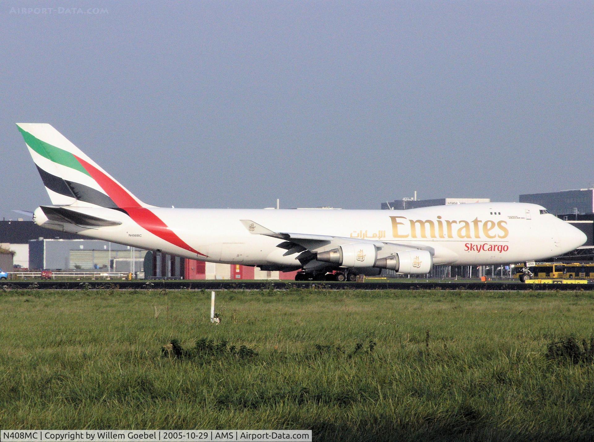 N408MC, 1998 Boeing 747-47UF C/N 29261, Taxi to the runway 24 of Amsterdam Airport