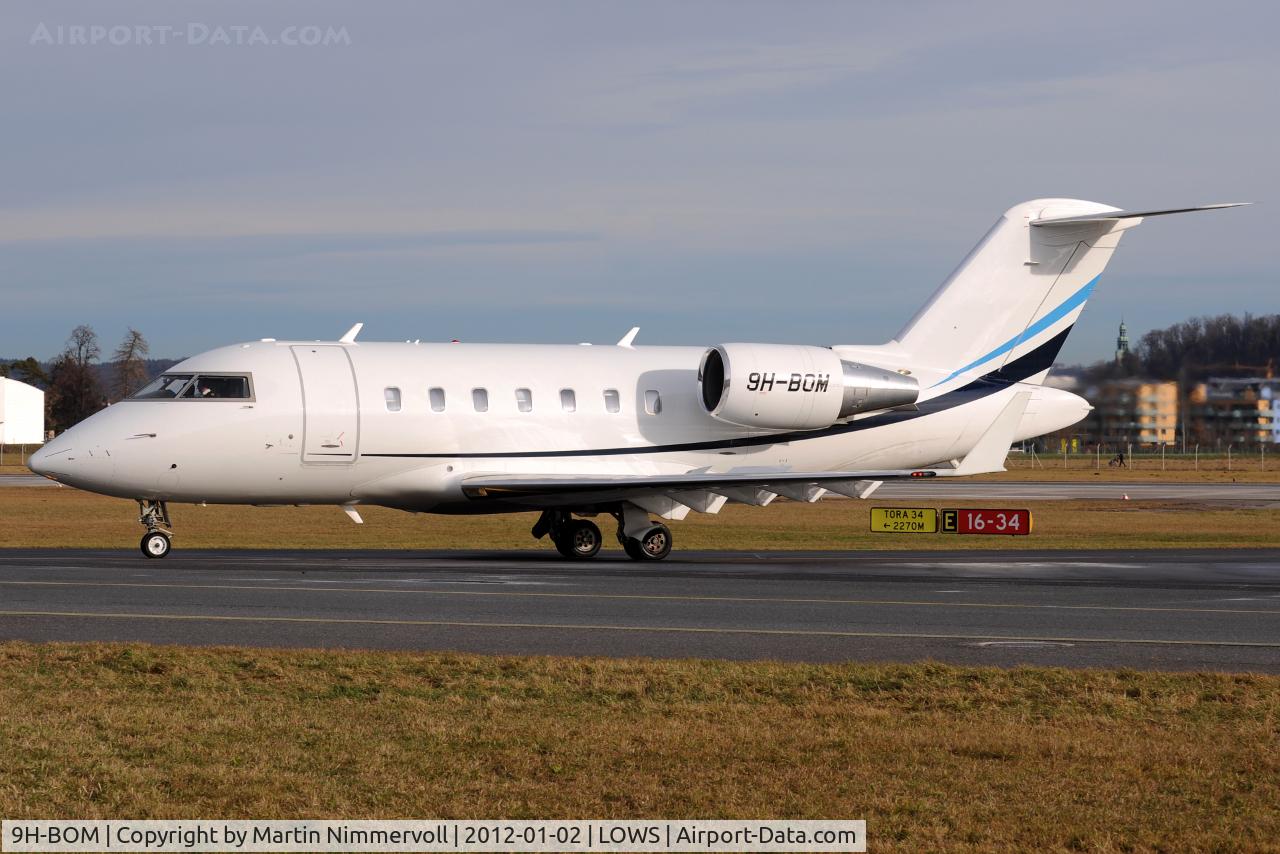 9H-BOM, 2009 Bombardier Challenger 605 (CL-600-2B16) C/N 5785, Private