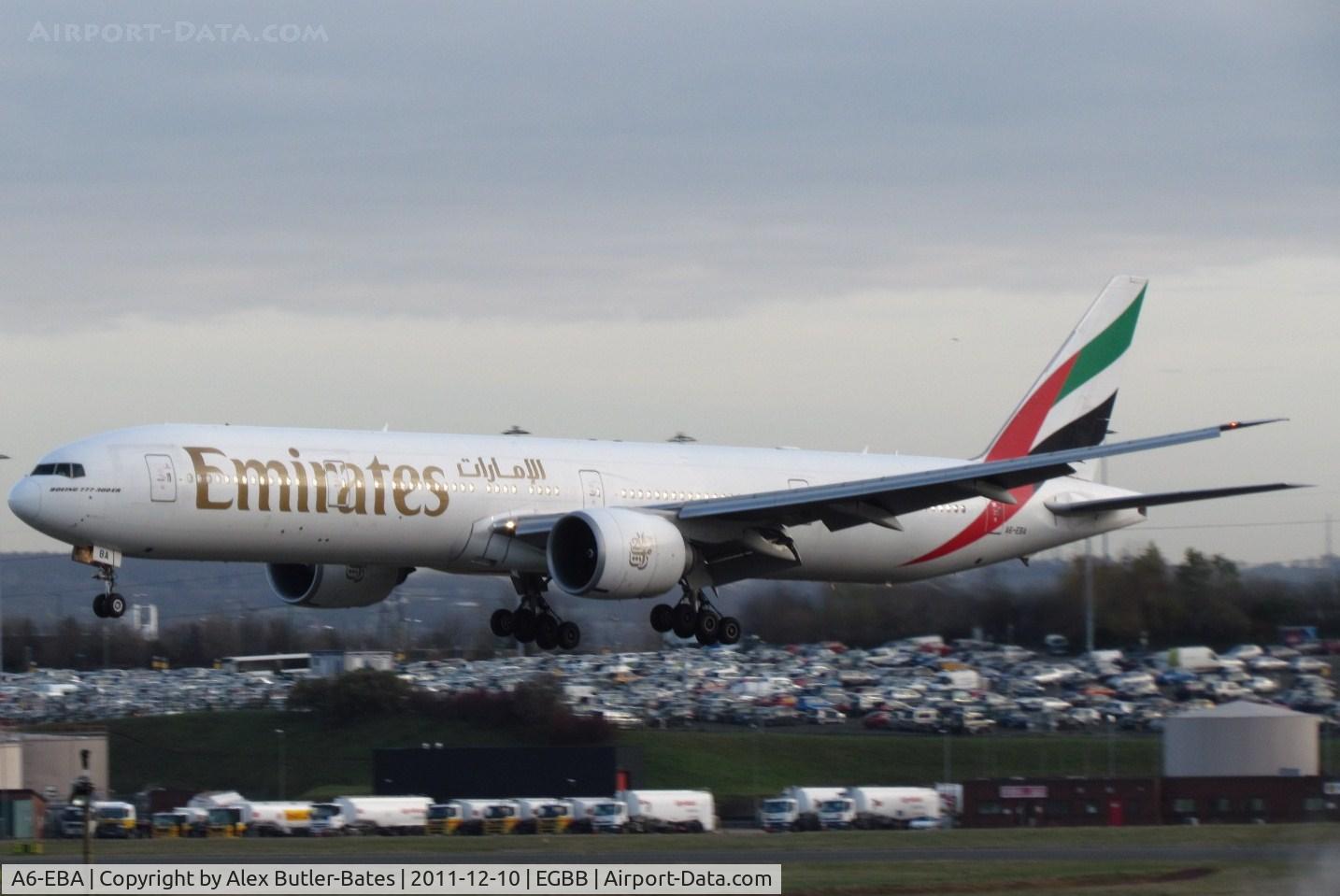 A6-EBA, 2005 Boeing 777-31H/ER C/N 32706, Landing