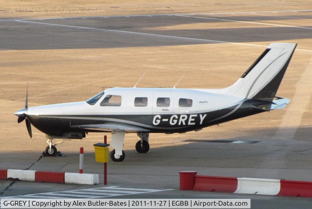 G-GREY, 1998 Piper PA-46-350P Malibu Mirage C/N 4636155, Parked on the elmdon apron