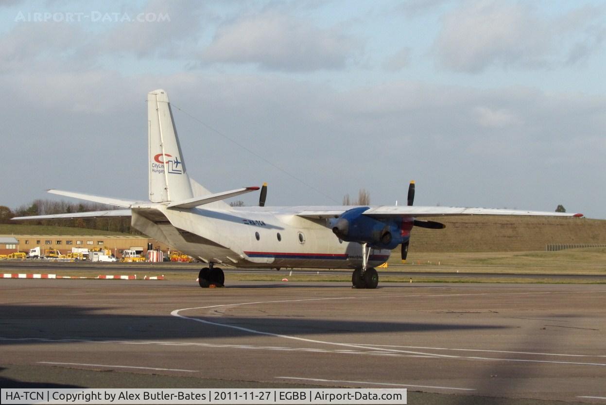 HA-TCN, 1977 Antonov An-26 C/N 97307705, Parked on the elmdon apron