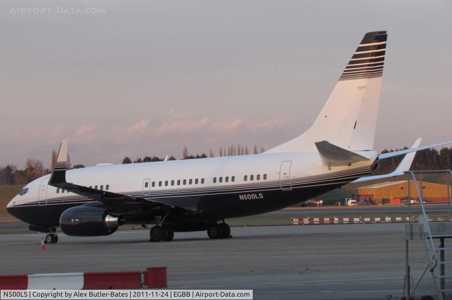 N500LS, 1999 Boeing 737-73T C/N 29054, Parked on the elmdon apron