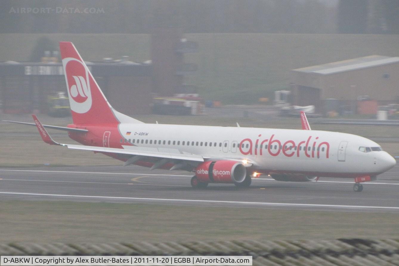 D-ABKW, 2011 Boeing 737-86J C/N 36884, Just arrived from Paderborn