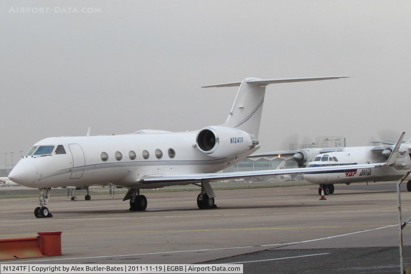 N124TF, Gulfstream Aerospace G-IV C/N 1004, Parked on the elmdon apron