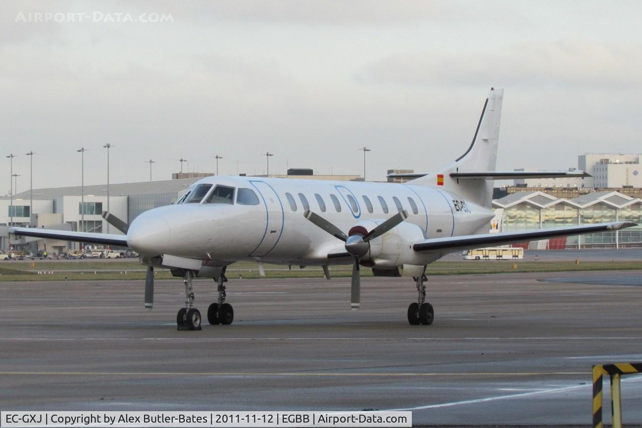 EC-GXJ, 1980 Swearingen SA-226TC Metro II C/N TC-374, Parked outside the flybe hangers