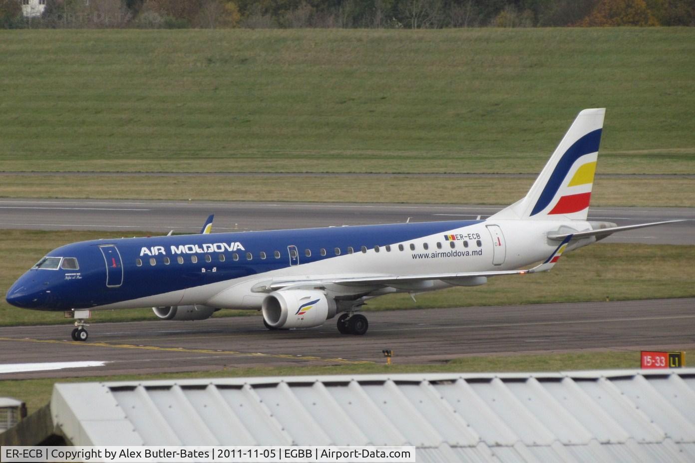 ER-ECB, 2009 Embraer 190LR (ERJ-190-100LR) C/N 19000325, Coming in for maintenance, now with RAK Airways