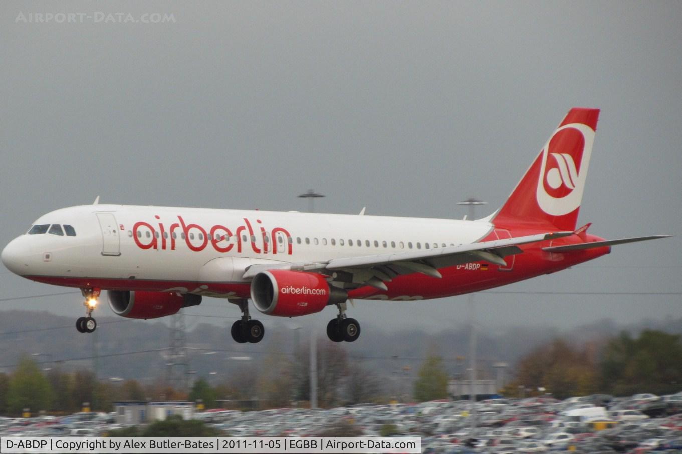 D-ABDP, 2007 Airbus A320-214 C/N 3093, Seconds from landing