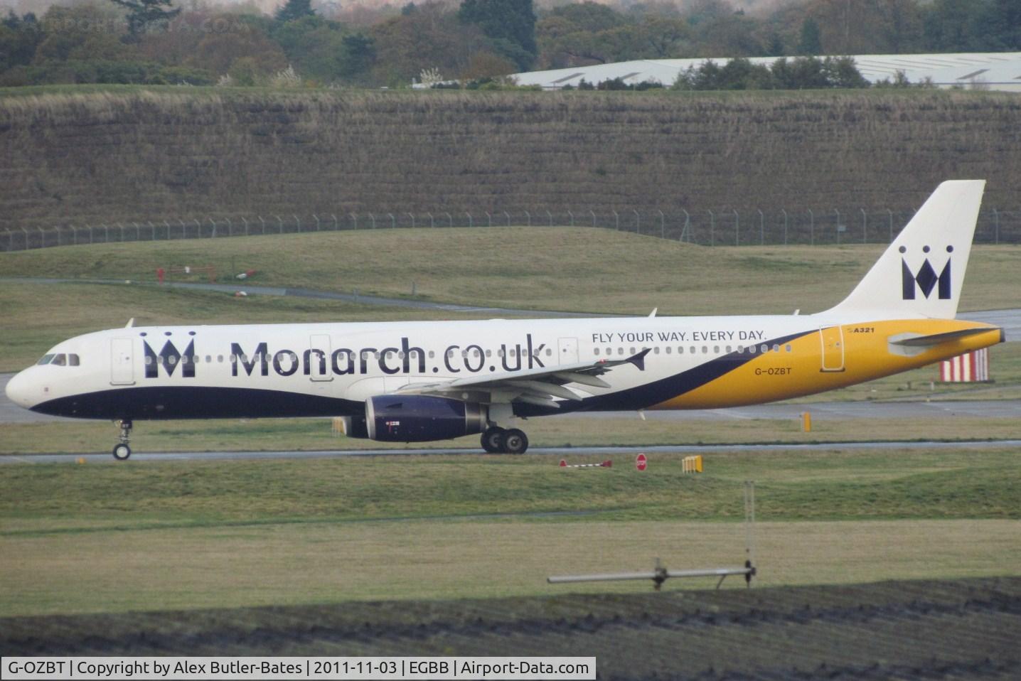 G-OZBT, 2008 Airbus A321-231 C/N 3546, Taxiing out for departure in the new billboard scheme