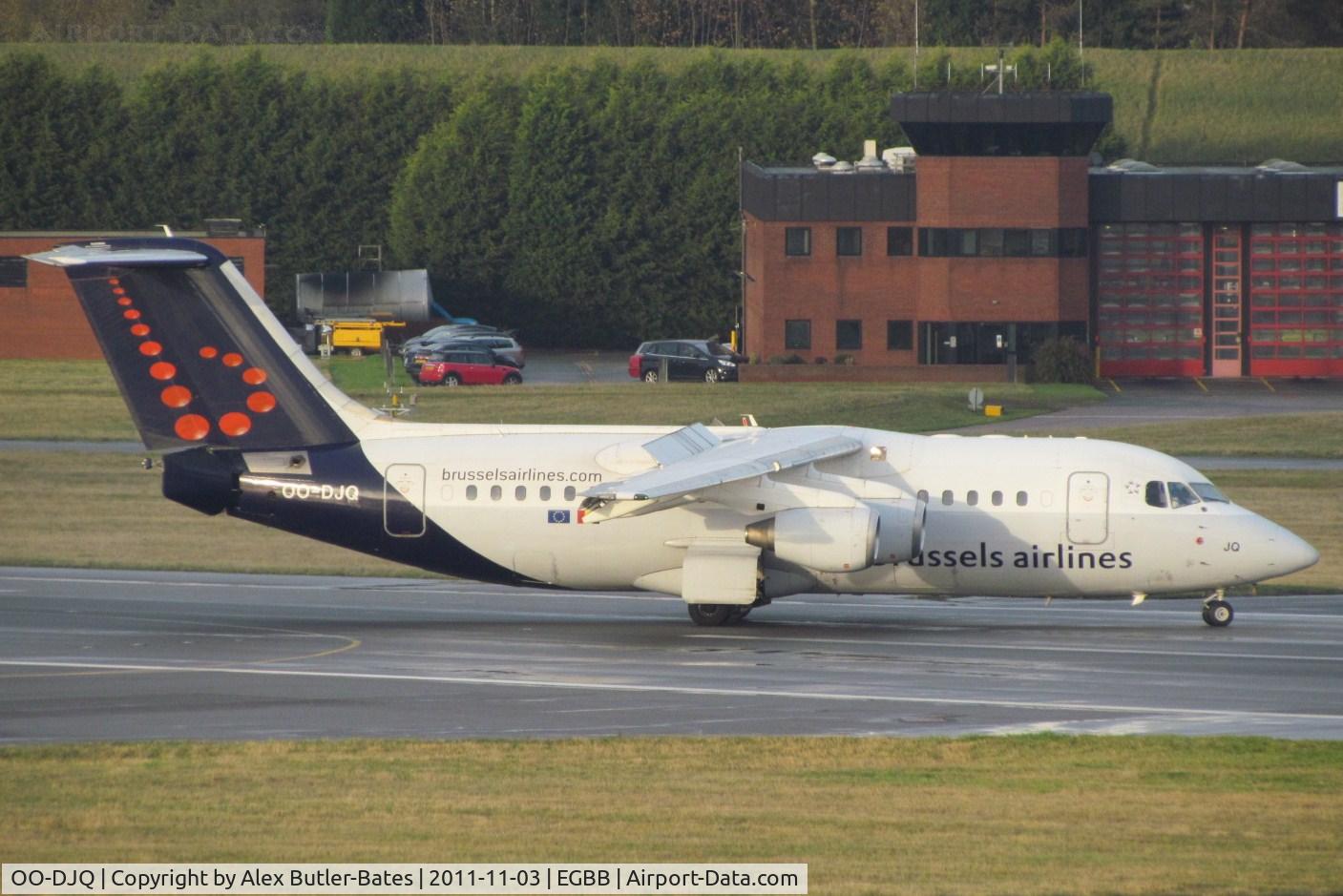 OO-DJQ, 1996 British Aerospace Avro 146-RJ85 C/N E.2289, Very quick landing