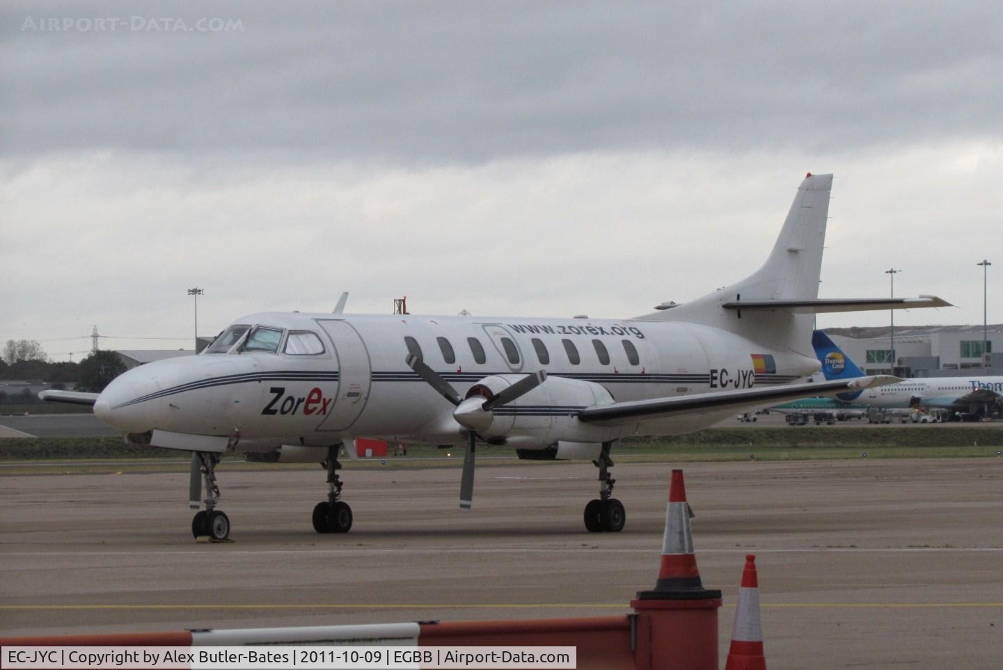 EC-JYC, 1979 Swearingen SA-226TC Metro II C/N TC-303, Parked on the elmdon apron