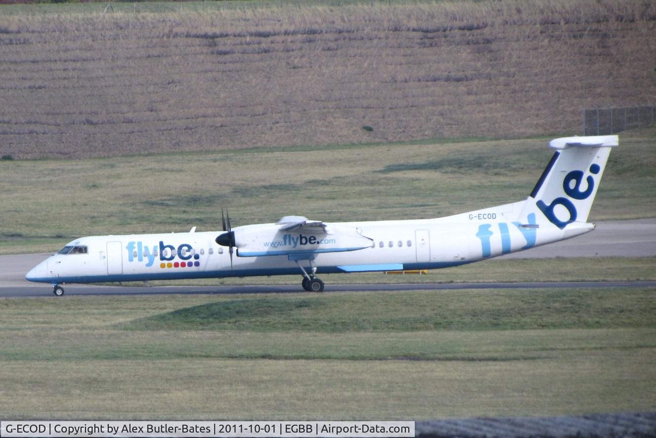 G-ECOD, 2008 De Havilland Canada DHC-8-402Q Dash 8 C/N 4206, Taxiing for departure