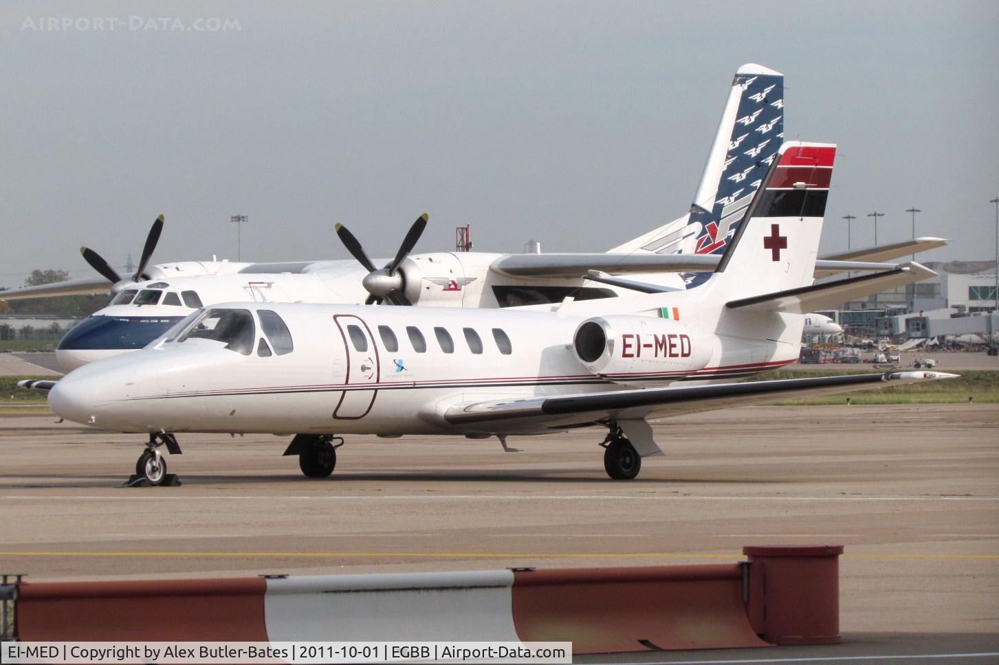 EI-MED, 1979 Cessna 550 Citation II C/N 550-0085, Parked on the elmdon apron