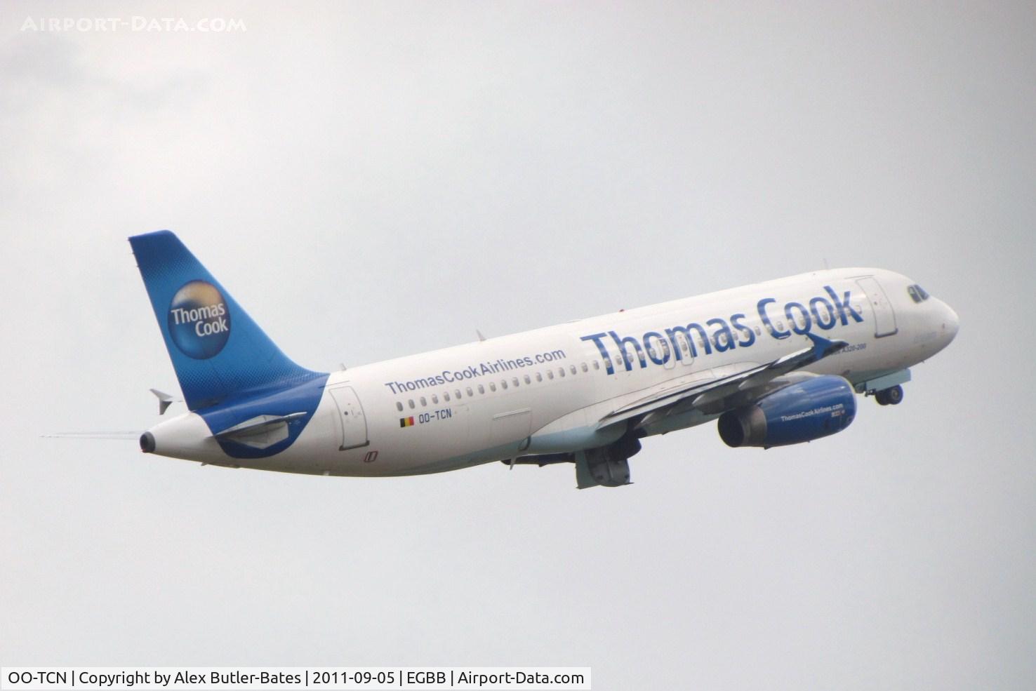 OO-TCN, 1993 Airbus A320-232 C/N 425, Climbing out