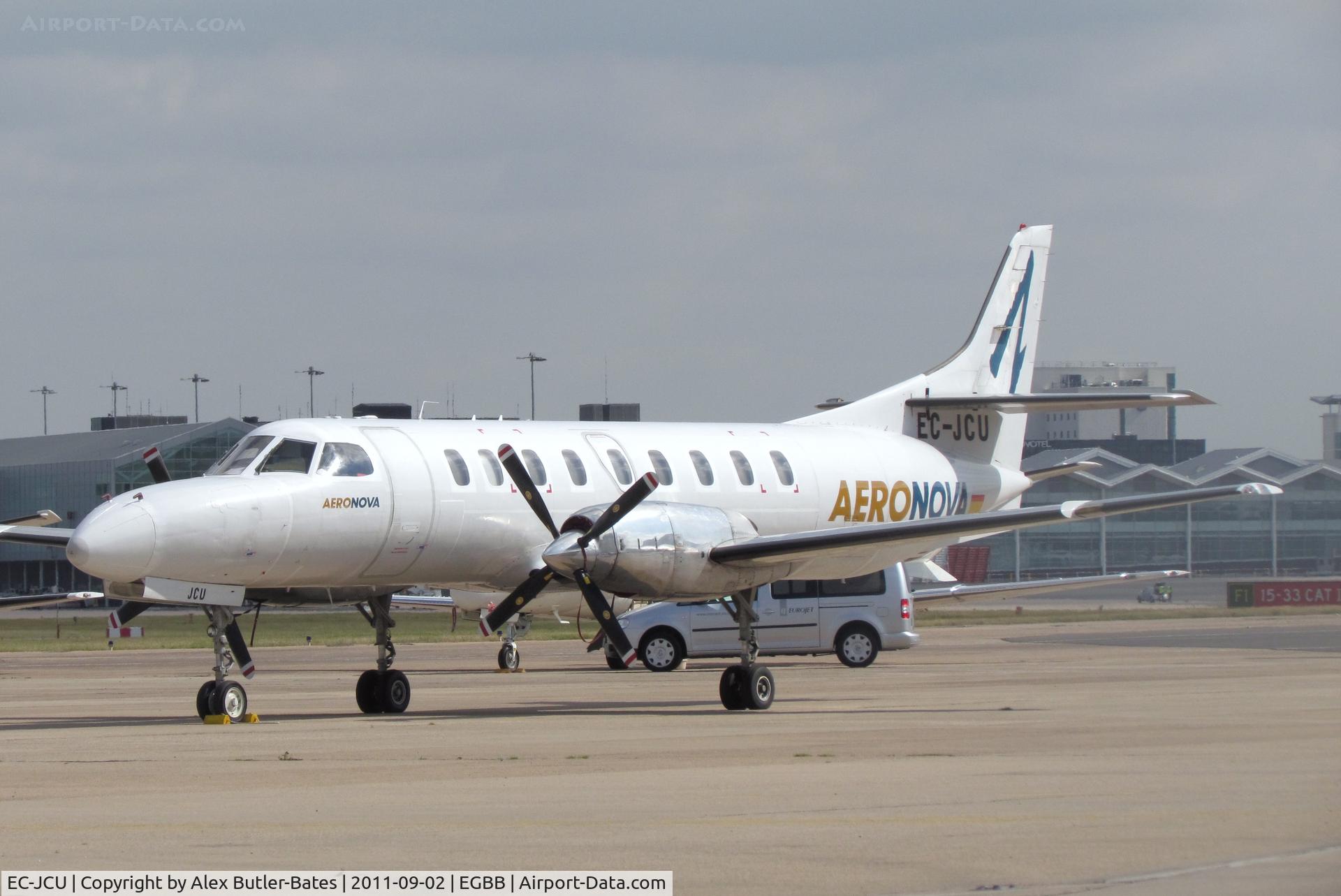 EC-JCU, 1987 Fairchild SA-227AC Metro III C/N AC-679B, Parked on the elmdon apron