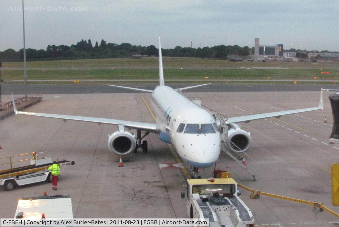 G-FBEH, 2007 Embraer 195LR (ERJ-190-200LR) C/N 19000128, Before boarding my flight to CDG