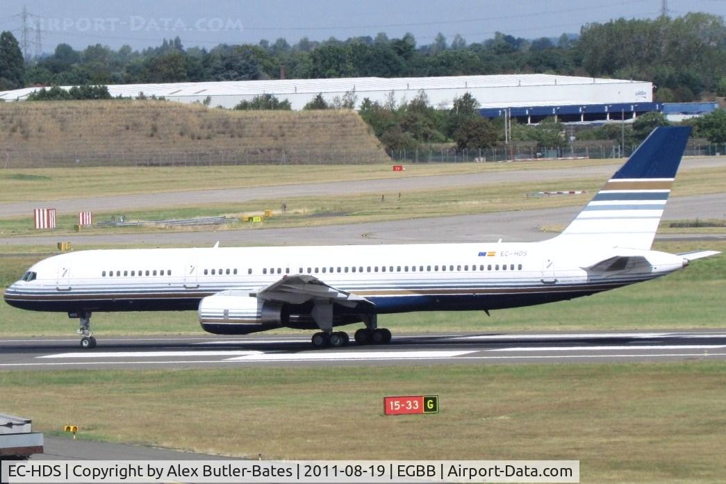 EC-HDS, 1999 Boeing 757-256 C/N 26252, Powering down the runway