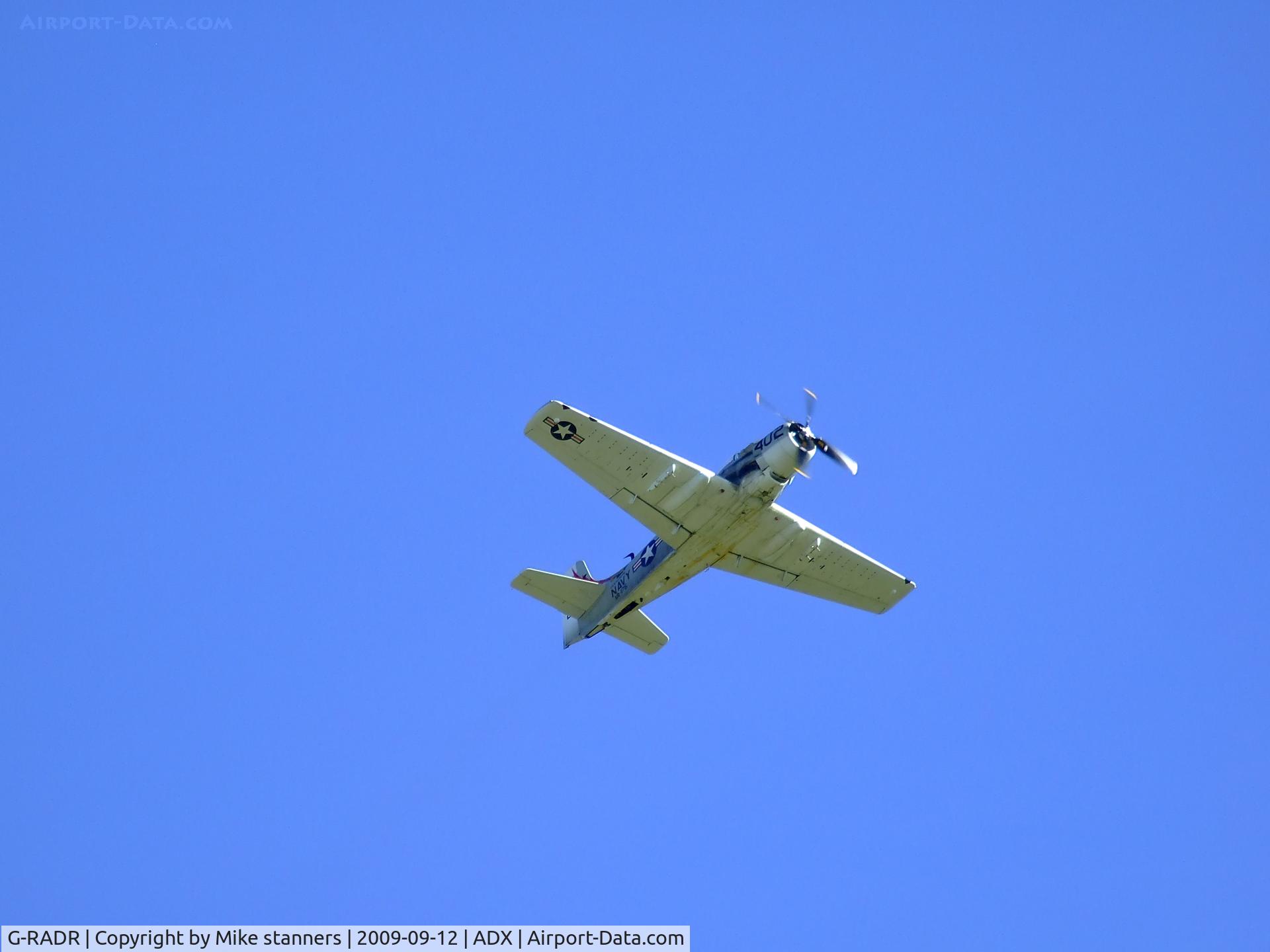 G-RADR, 1948 Douglas A-1D Skyraider (AD-4NA) C/N 7722, Skyraider G-RADR In action at Leuchars airshow 2009