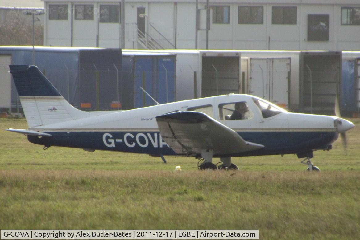 G-COVA, 2004 Piper PA-28-161 Warrior III C/N 2842217, Turning off the runway