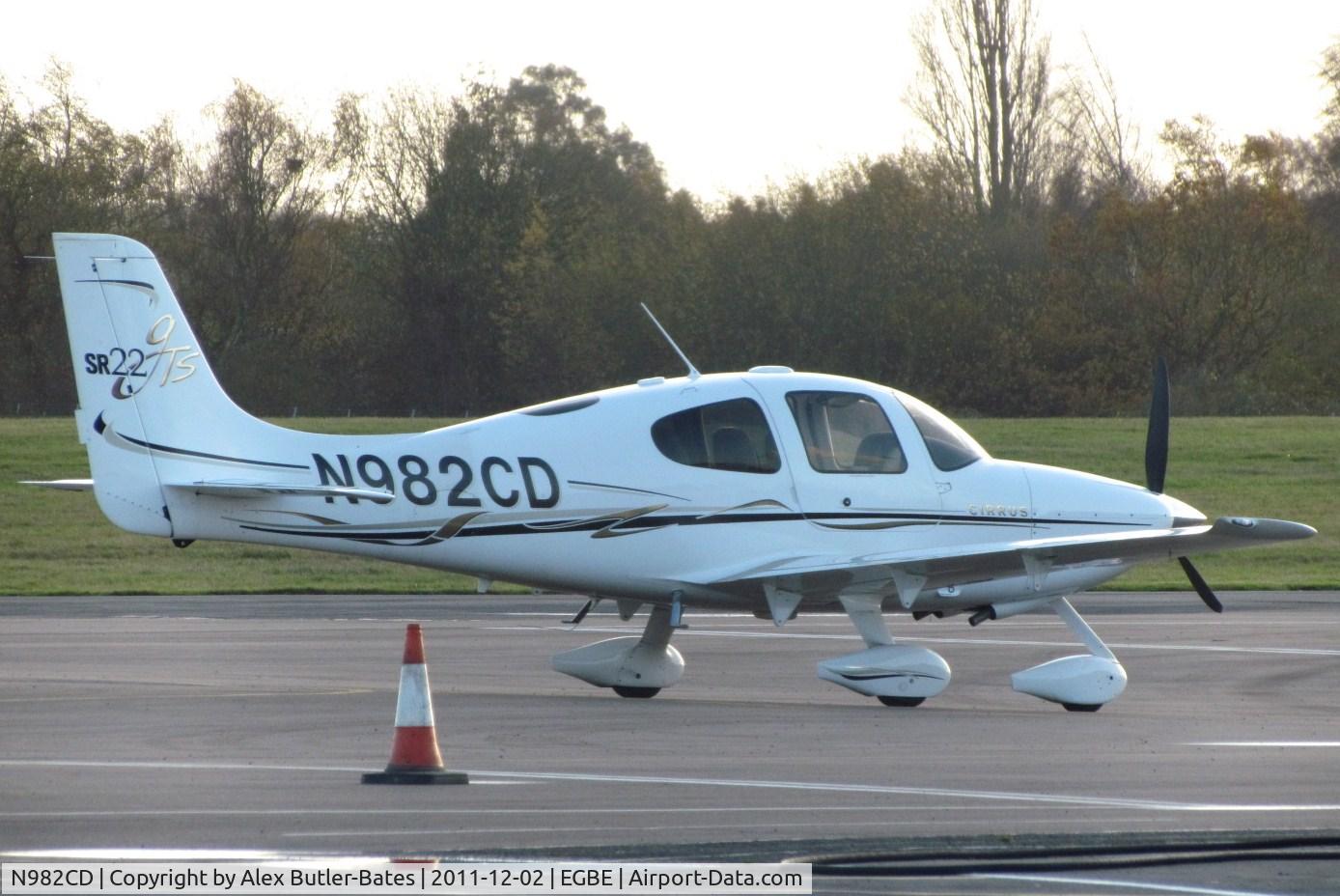 N982CD, 2006 Cirrus SR22 GTS C/N 1853, Parked on the apron