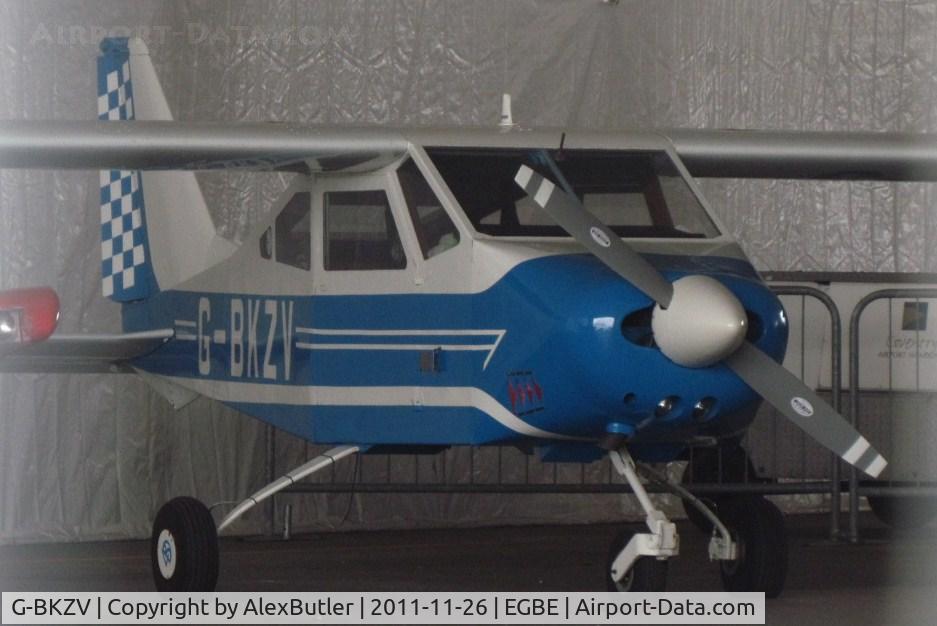 G-BKZV, 1972 Bede BD-4 C/N 380, Rarely comes out of the hanger, taken at a very tight angle.