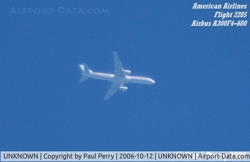 UNKNOWN, Contrails Various C/N Unknown, Flight 2285 tracking just east of Ahoskie, NC